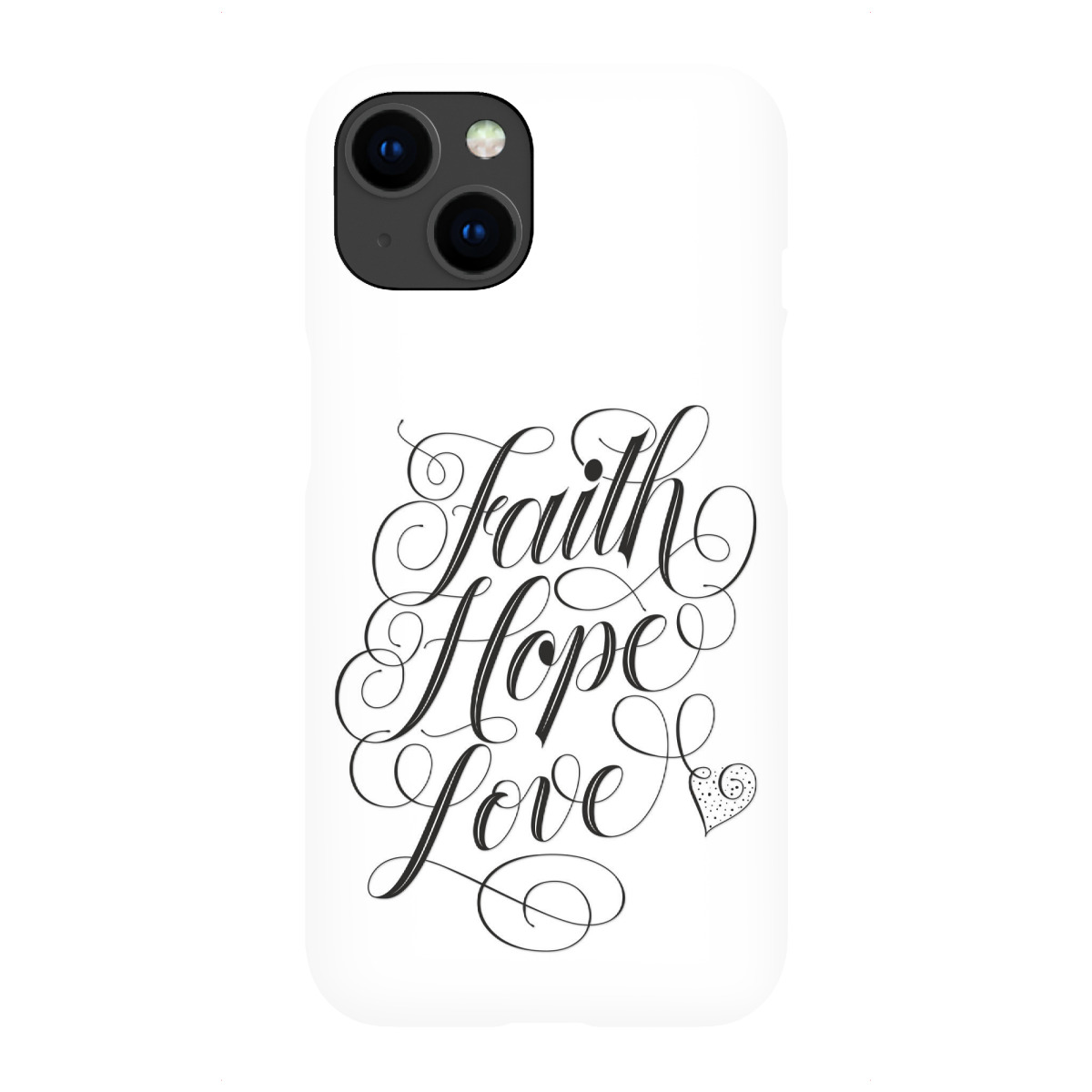 "Faith. Hope. Love"für iPhone - Premium-Case Handyhülle artboxONE