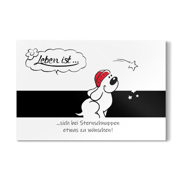 Galerie-Print "Leben ist... bei Sternschnuppen" 30x20 cm artboxONE