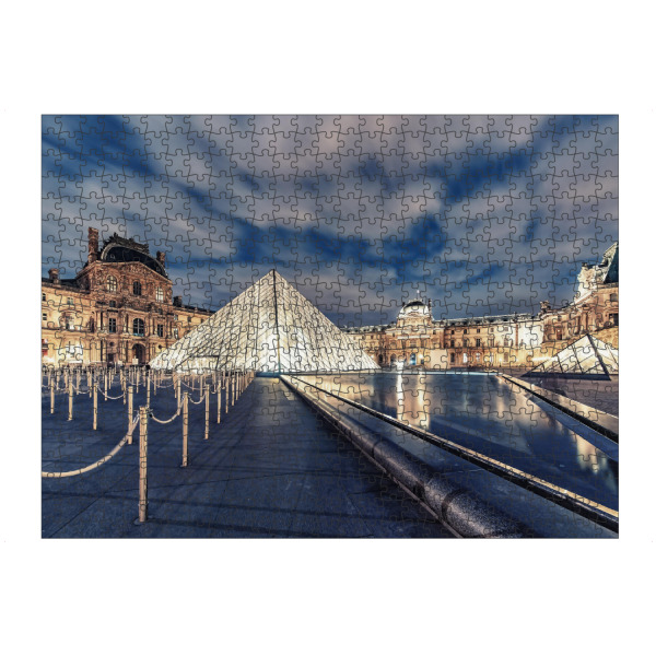 artboxONE Puzzle "Le Louvre by night" artboxONE - Städte,Reise,Architektur,Städte / Paris,Reise / Länder