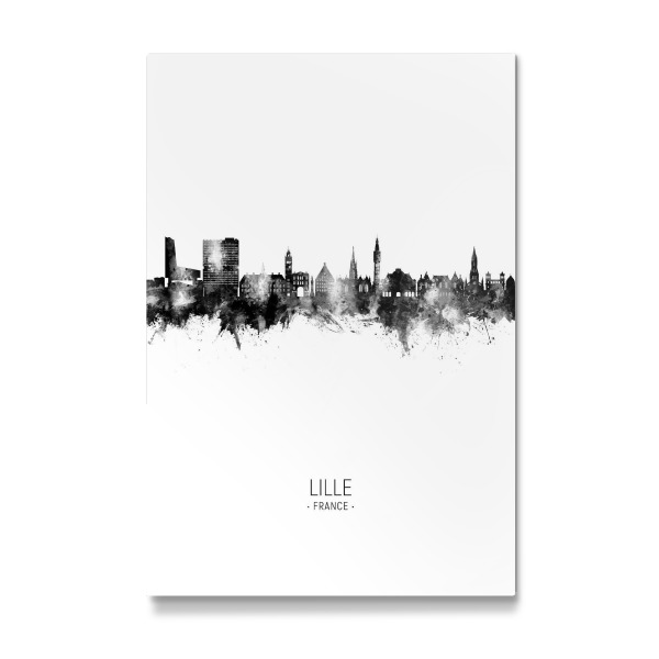Galerie-Print "Lille France Skyline BW" 30x20 cm artboxONE