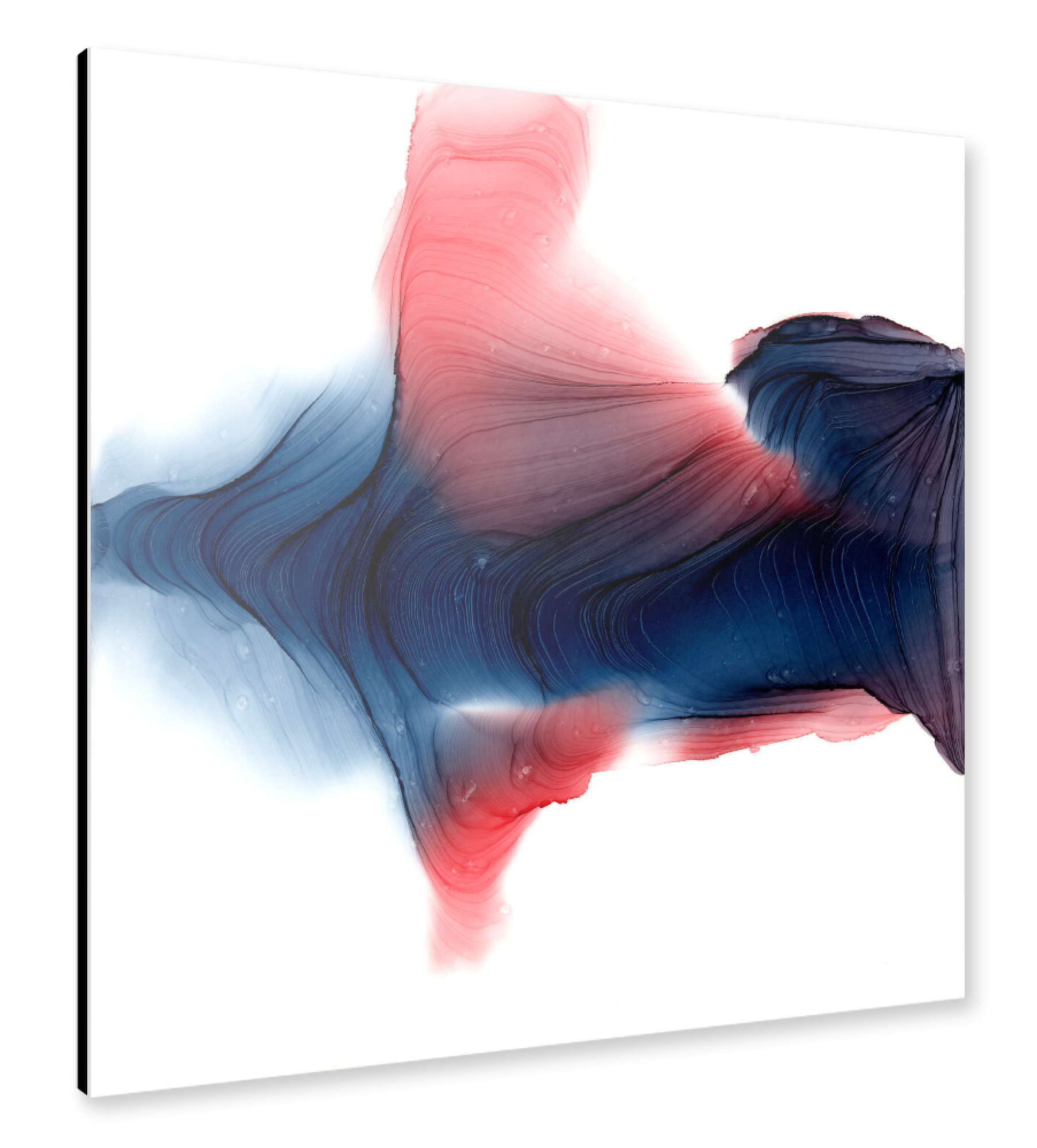 Alu-Dibond "Red and Dark" 30x30 cm artboxONE