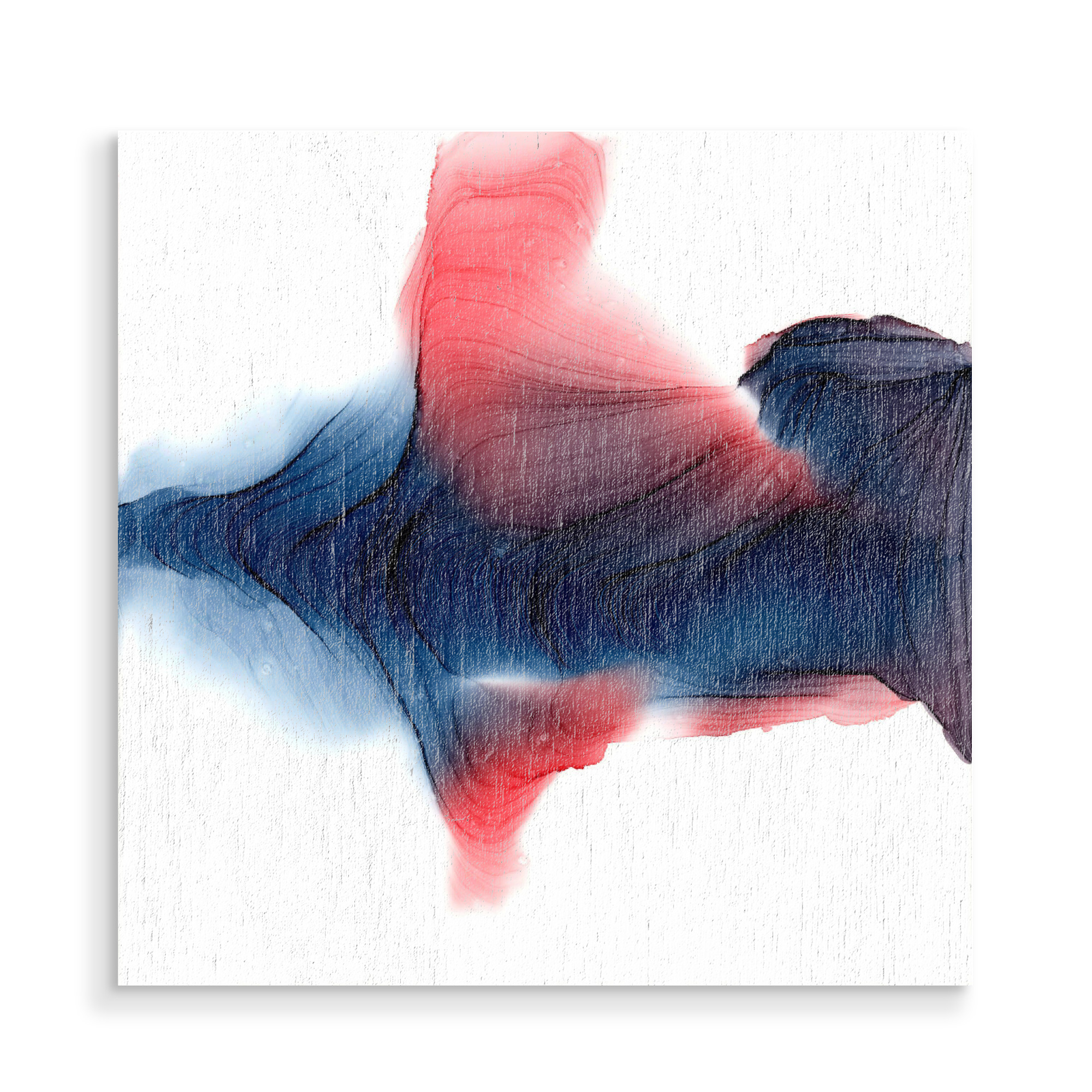 Holzbild "Red and Dark" artboxONE - Abstrakt