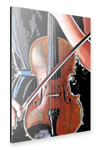 Alu-Dibond "Violinist" 30x20 cm artboxONE