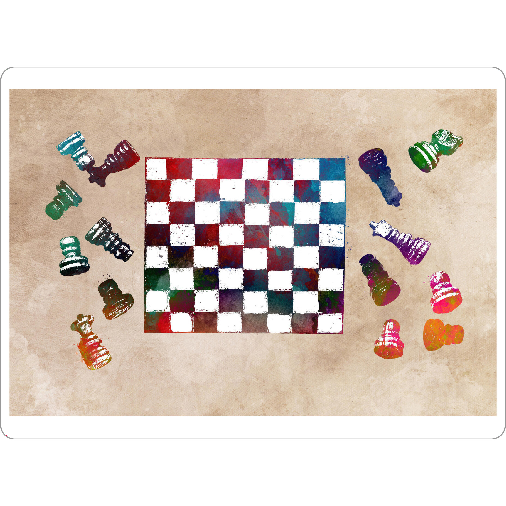 Tischset "Chess master sport" artboxONE - Sport,Sport / Motivation - Chessboard,Chess,Sport,Sports,Master,Player,Schach,Spiel,Der,Könige