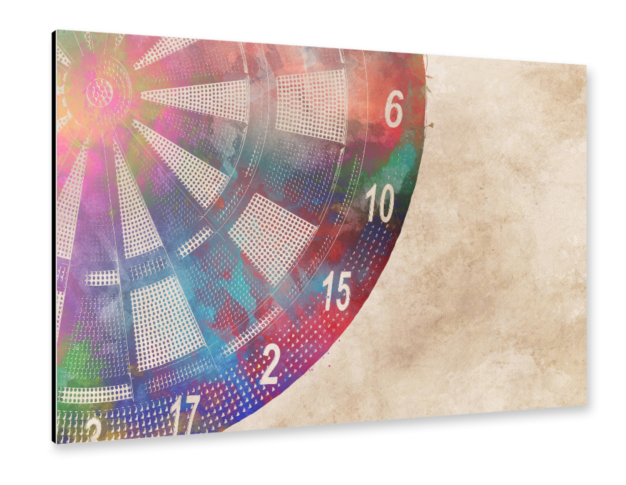Alu-Dibond "Dart board" 30x20 cm artboxONE