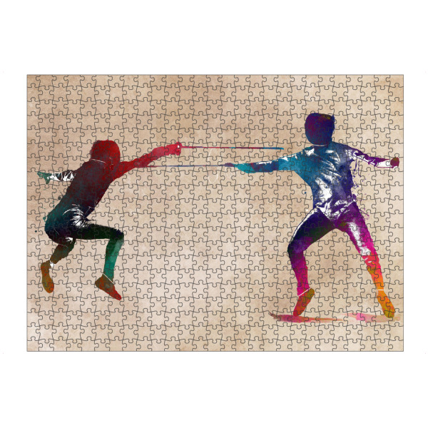 artboxONE Puzzle "Fencers sport art" artboxONE - Menschen,Sport - Fencing,Fencers,Fence,Fencer,Sword,Sport,Sports - Bild fencing