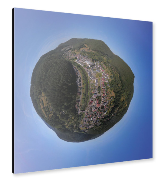 Alu-Dibond "Sitzendorf Schwarzatal Thüringen" 30x30 cm artboxONE
