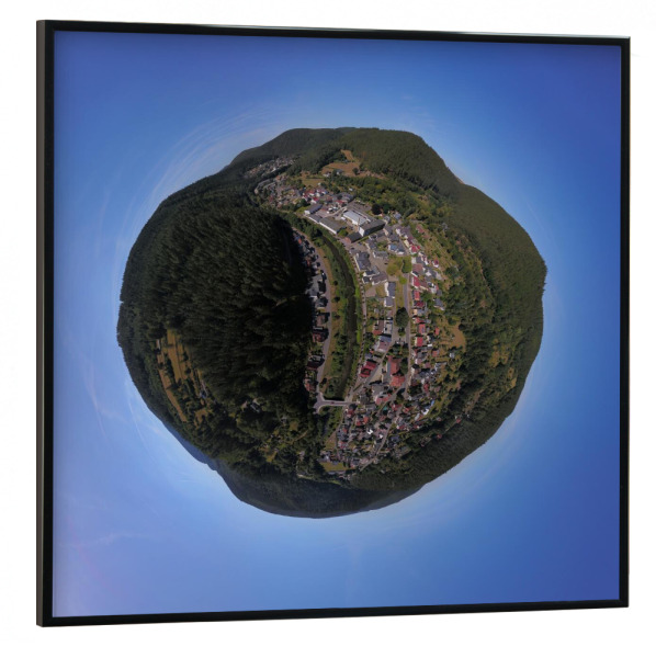 Poster mit schwarzem Rahmen 30x30 cm "Sitzendorf Schwarzatal Thüringen" artboxONE - Städte,Natur,Reise,Architektur,Reise / Länder