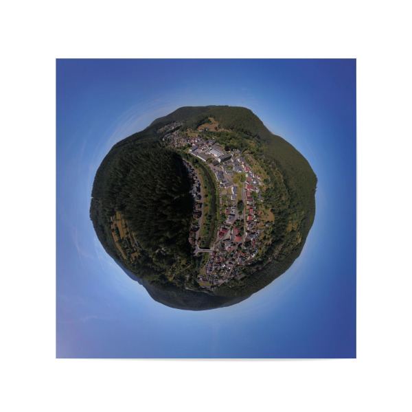 Poster 20x20 cm "Sitzendorf Schwarzatal Thüringen" artboxONE - Städte,Natur,Reise,Architektur,Reise / Länder