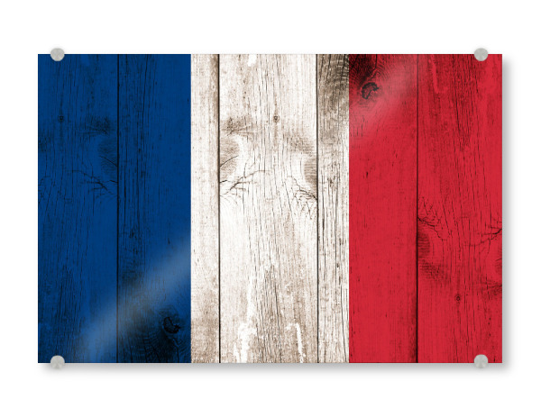 Acrylglasbild "Vintage Flag of France" artboxONE - Reise,Städte / Paris,Reise / Länder