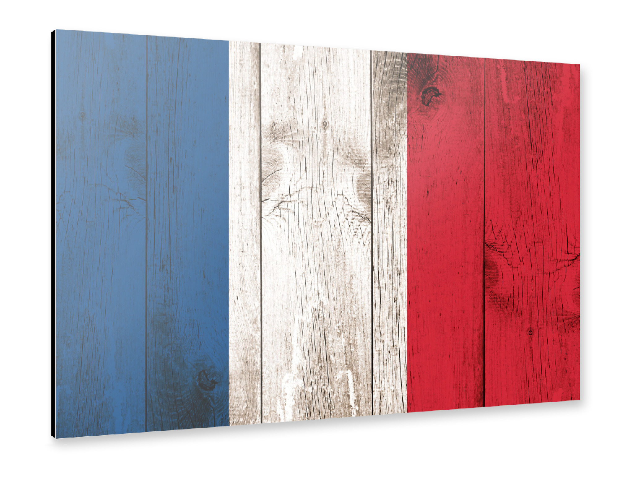 Alu-Dibond "Vintage Flag of France" 30x20 cm artboxONE