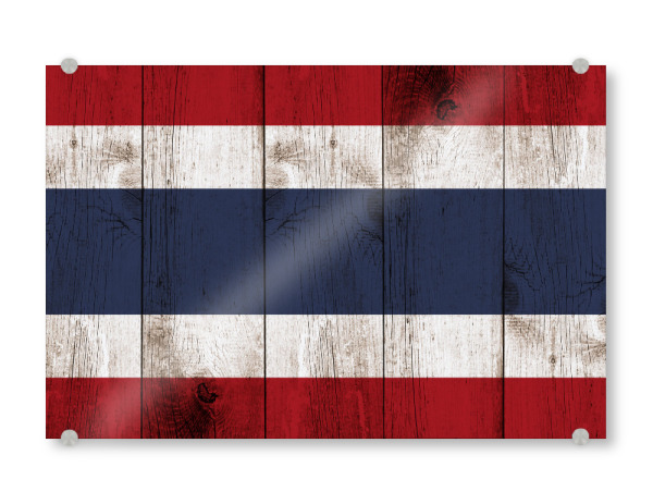 Acrylglasbild "Vintage Flag of Thailand" artboxONE - Reise,Reise / Asien
