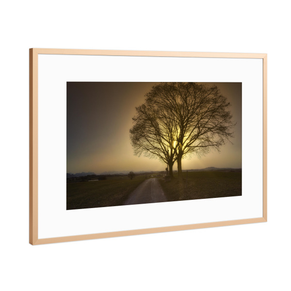 Poster mit Rahmen Kupfer "Saharastaub" artboxONE - Natur