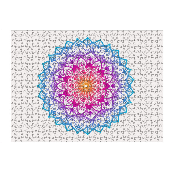 artboxONE Puzzle "Mandala in Regenbogenfarben" artboxONE - Abstrakt,Geometrie