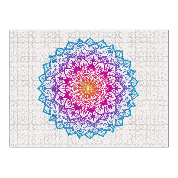 Puzzle Ravensburger "Mandala in Regenbogenfarben" artboxONE - Abstrakt,Geometrie