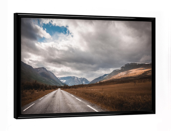 Poster mit schwarzem Rahmen "Roadtrip" artboxONE - Natur