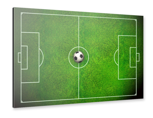 Alu-Dibond "Soccer Field" 30x20 cm artboxONE