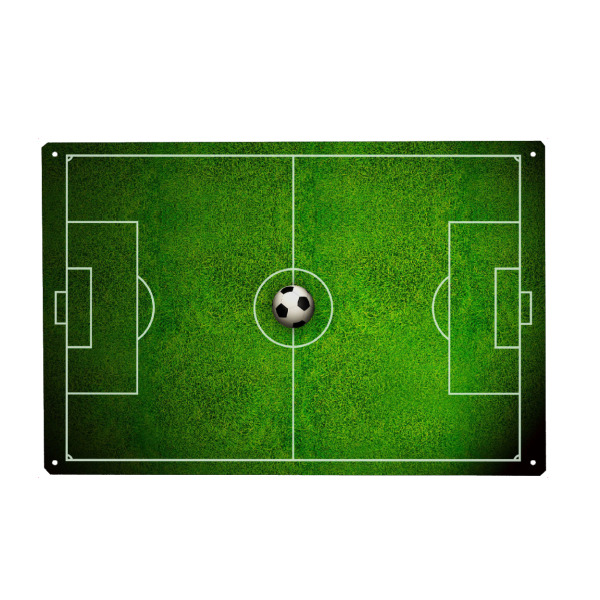 Metall Poster "Soccer Field" artboxONE - Sport / Fußball,Für Papa