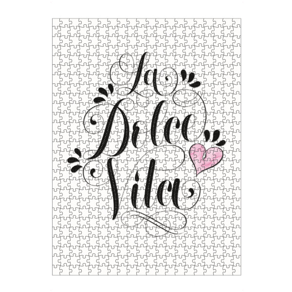 Puzzle Ravensburger "La Dolce Vita. Relax & enjoy life" artboxONE - Typografie,Menschen,Liebe