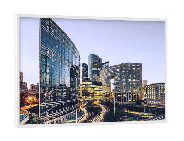 Poster mit weißem Rahmen "Business district in Paris" artboxONE - Städte,Reise,Architektur,Städte / Paris,Reise / Länder