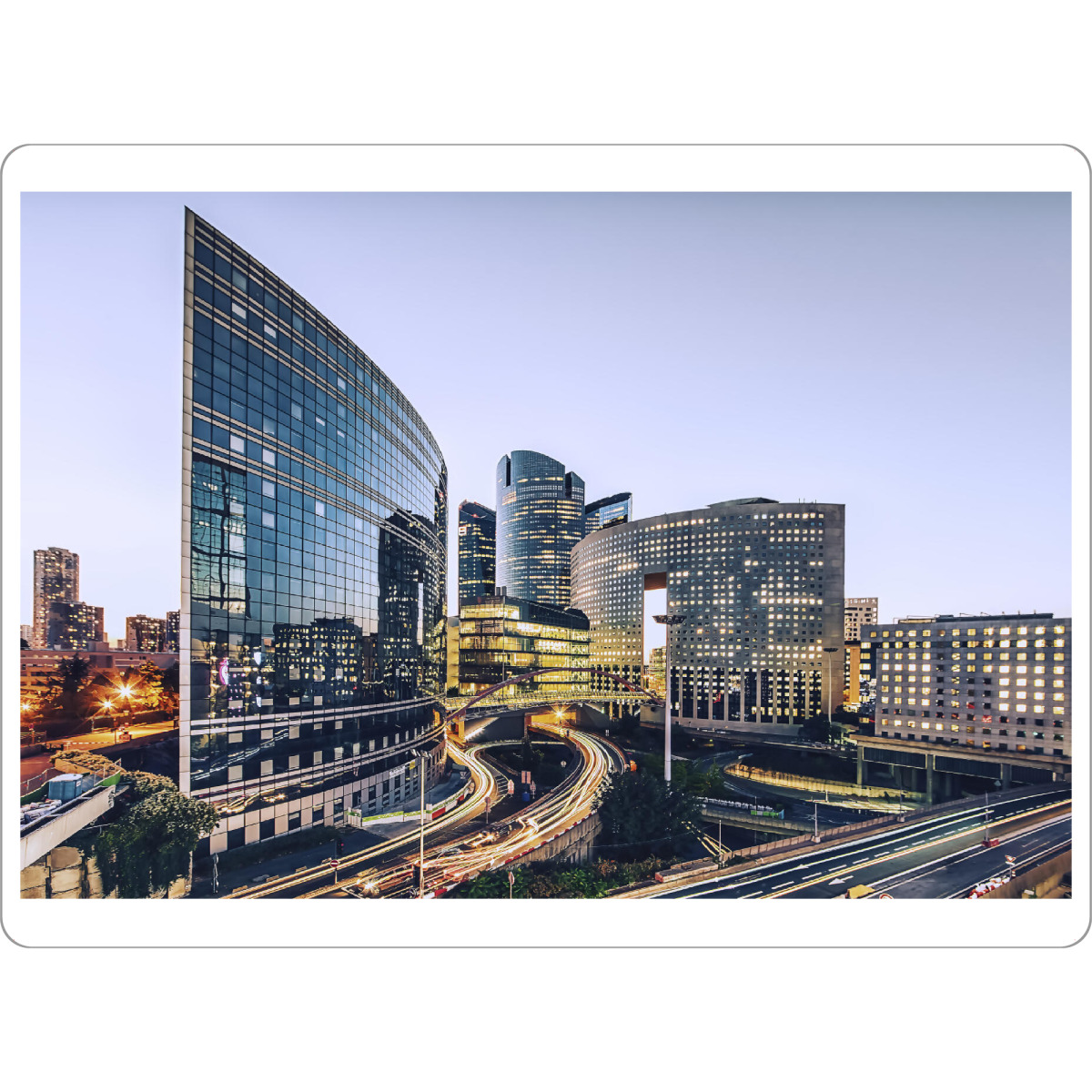 Tischset "Business district in Paris" artboxONE - Städte,Reise,Architektur,Städte / Paris,Reise / Länder