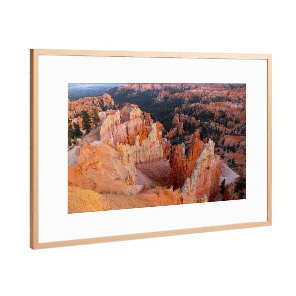 Poster mit Rahmen Kupfer "Bryce Canyon, Sunrise, Utah" artboxONE - Natur,Reise,Reise / Länder
