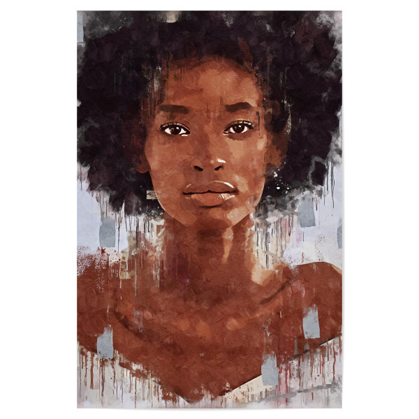 Poster "Dune Woman B" artboxONE - Menschen - Woman,Face,Female,Frau,Afro,Africa,Portrait