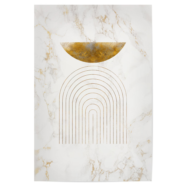 Poster "Spark Sun" artboxONE - Abstrakt,Geometrie - Gold,Abstract,Abstrakt,Geometrie,Geometry,Formen,Forms