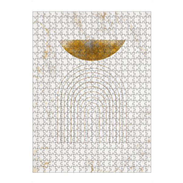 artboxONE Puzzle "Spark Sun" artboxONE - Abstrakt,Geometrie - Gold,Abstract,Abstrakt,Geometrie,Geometry,Formen,Forms - Bild gold