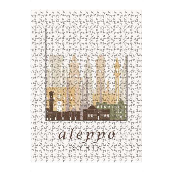 artboxONE Puzzle "Aleppo skyline rustic" artboxONE - Städte,Reise,Architektur,Kartografie