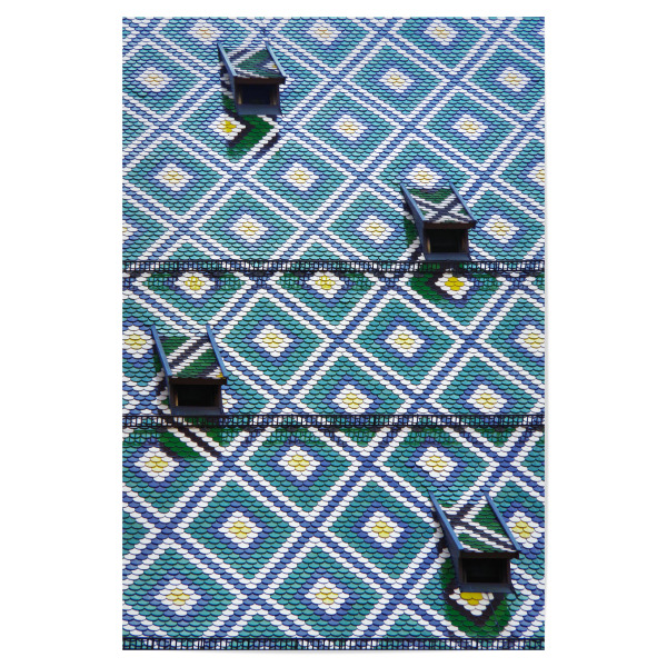 Poster 30x20 cm "Dachmuster" artboxONE - Städte,Architektur,Geometrie