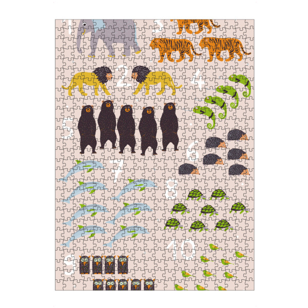 Puzzle Ravensburger "Tiere zum Zahlen Lernen" artboxONE - Für Kinder,Tiere
