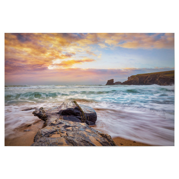 Poster 30x20 cm "Porthcothan Bay" artboxONE - Natur,Reise,Reise / Strand und Meer