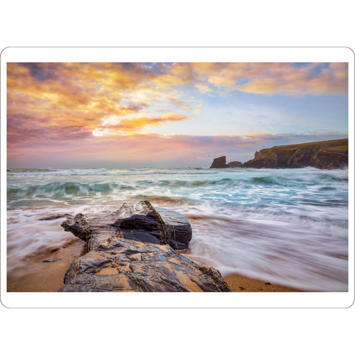 Tischset "Porthcothan Bay" artboxONE - Natur,Reise,Reise / Strand und Meer