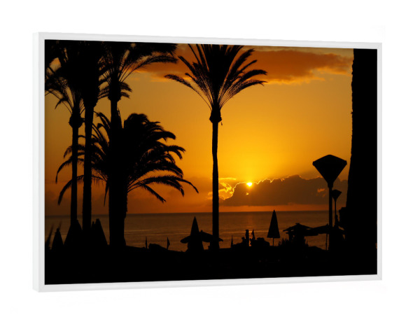 Poster mit weißem Rahmen "Sonnenaufgang auf Fuerteventura" artboxONE - Städte,Reise,Reise / Strand und Meer,Reise / Länder,Städte / Weitere