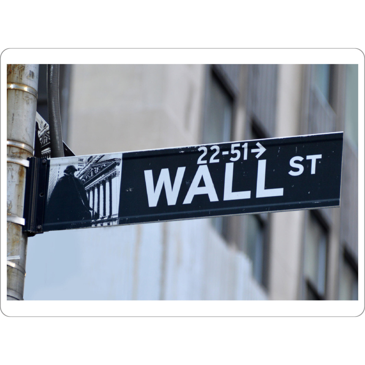 Tischset "The Wall Street, New York" artboxONE - Städte / New York,Reise / Länder