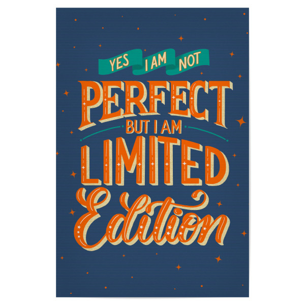 Poster "Limited Edition" artboxONE - Typografie,Lustig