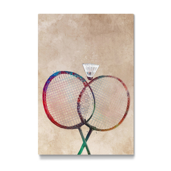Galerie-Print "Badminton sport art" 30x20 cm artboxONE