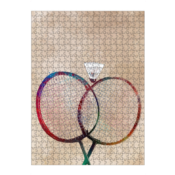 Puzzle Ravensburger "Badminton sport art" artboxONE - Sport,Sport / Sommerspiele - Badminton,Sport,Sports,Racket,Shuttlecock - Bild badminton