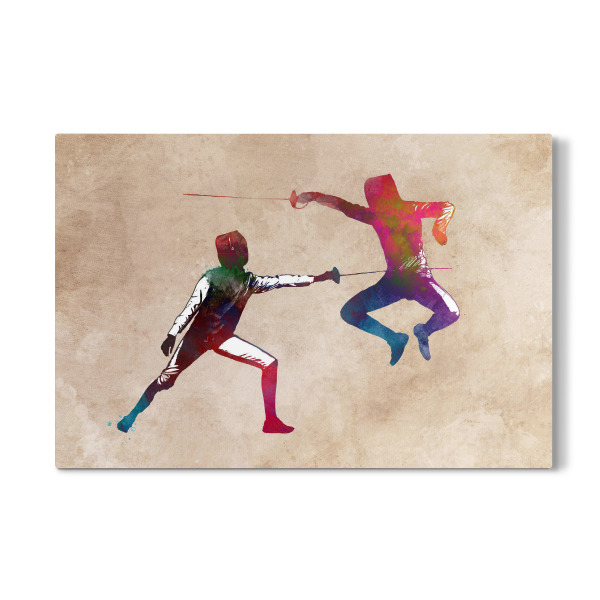 Galerie-Print "Fencers sport" 30x20 cm artboxONE