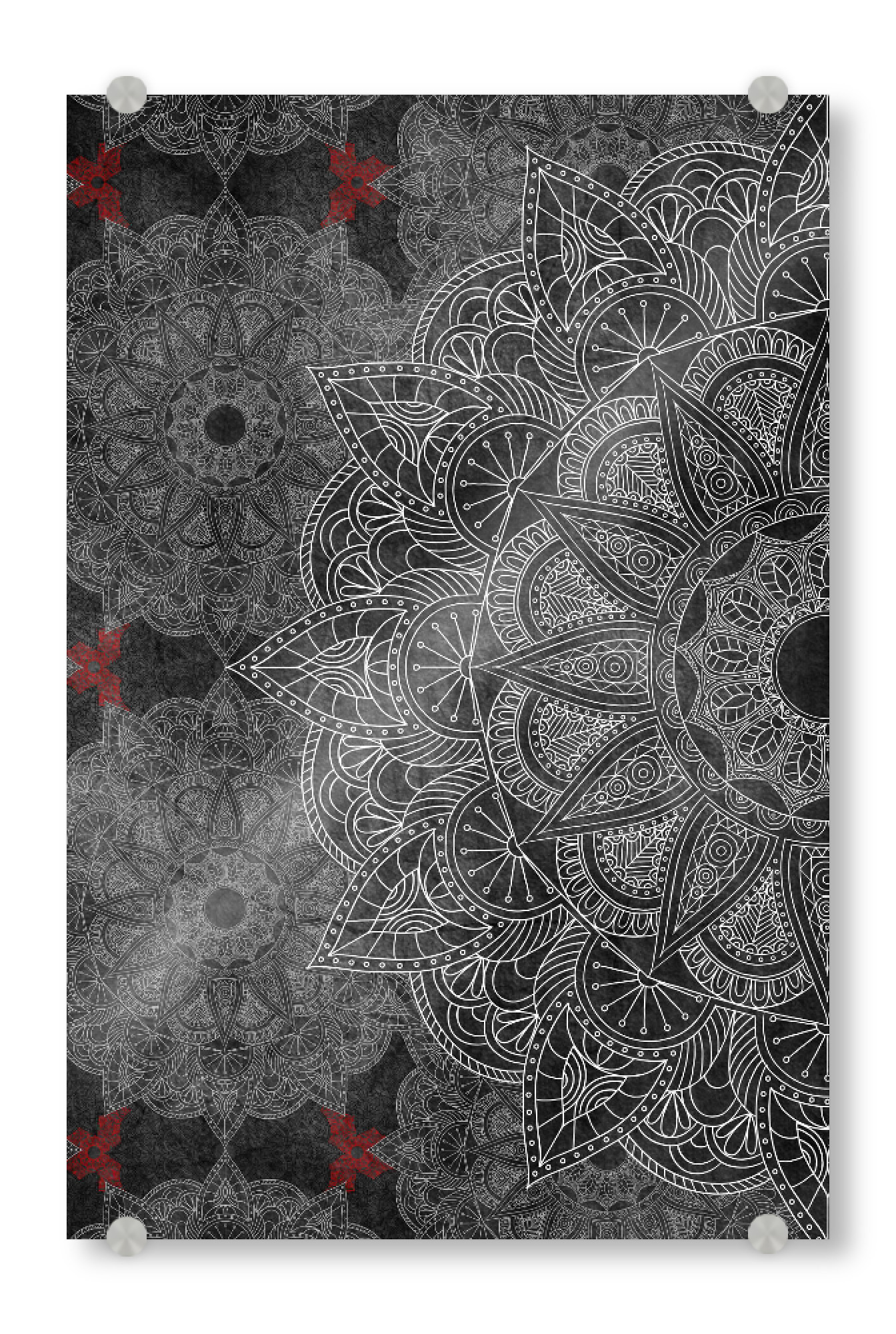 Acrylglasbild "Mandala Concrete" artboxONE - Abstrakt