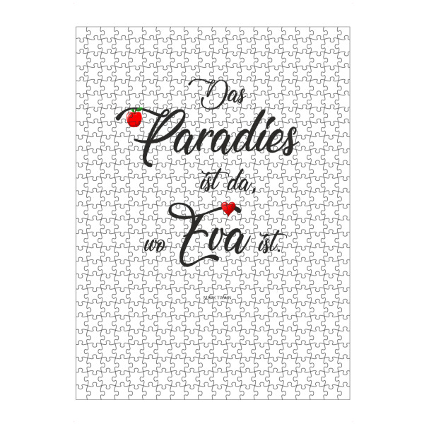 artboxONE Puzzle "Paradies" artboxONE - Typografie,Menschen,Für Mama
