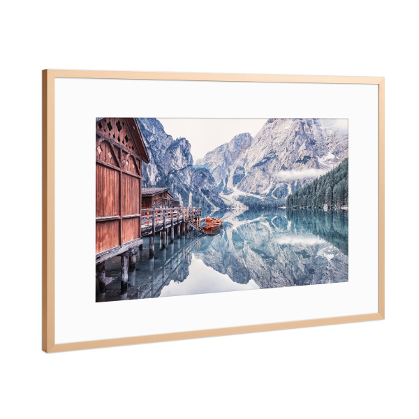 Poster mit Rahmen Kupfer "Cold Morning" artboxONE - Natur,Reise,Reise / Länder