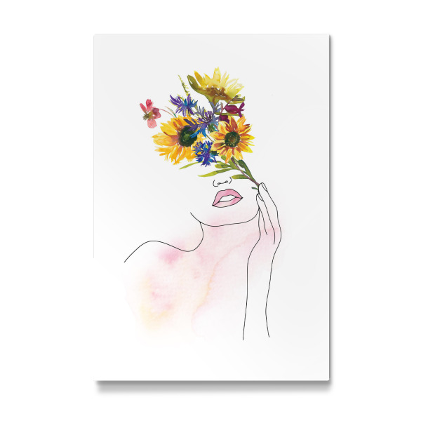 Galerie-Print "Amazing Girl with Flowers" 30x20 cm artboxONE