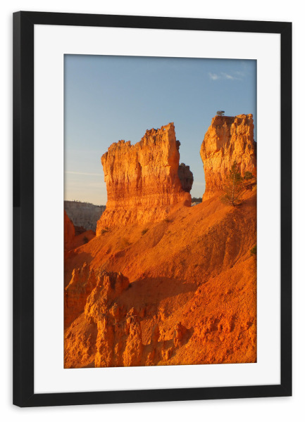Poster mit Rahmen schwarz "Bryce Canyon Sunrise, Utah" artboxONE - Natur,Reise,Reise / Länder