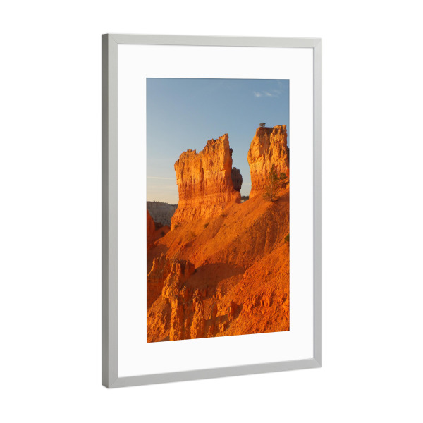 Poster mit Rahmen Silber "Bryce Canyon Sunrise, Utah" artboxONE - Natur,Reise,Reise / Länder