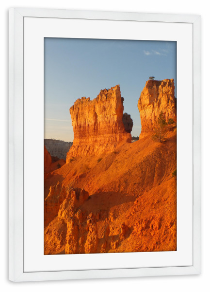 Poster mit Rahmen weiß "Bryce Canyon Sunrise, Utah" artboxONE - Natur,Reise,Reise / Länder