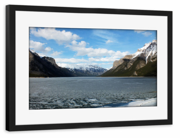 Poster mit Rahmen schwarz "Banff Lake Minnewanka" artboxONE - Natur,Reise,Reise / Länder