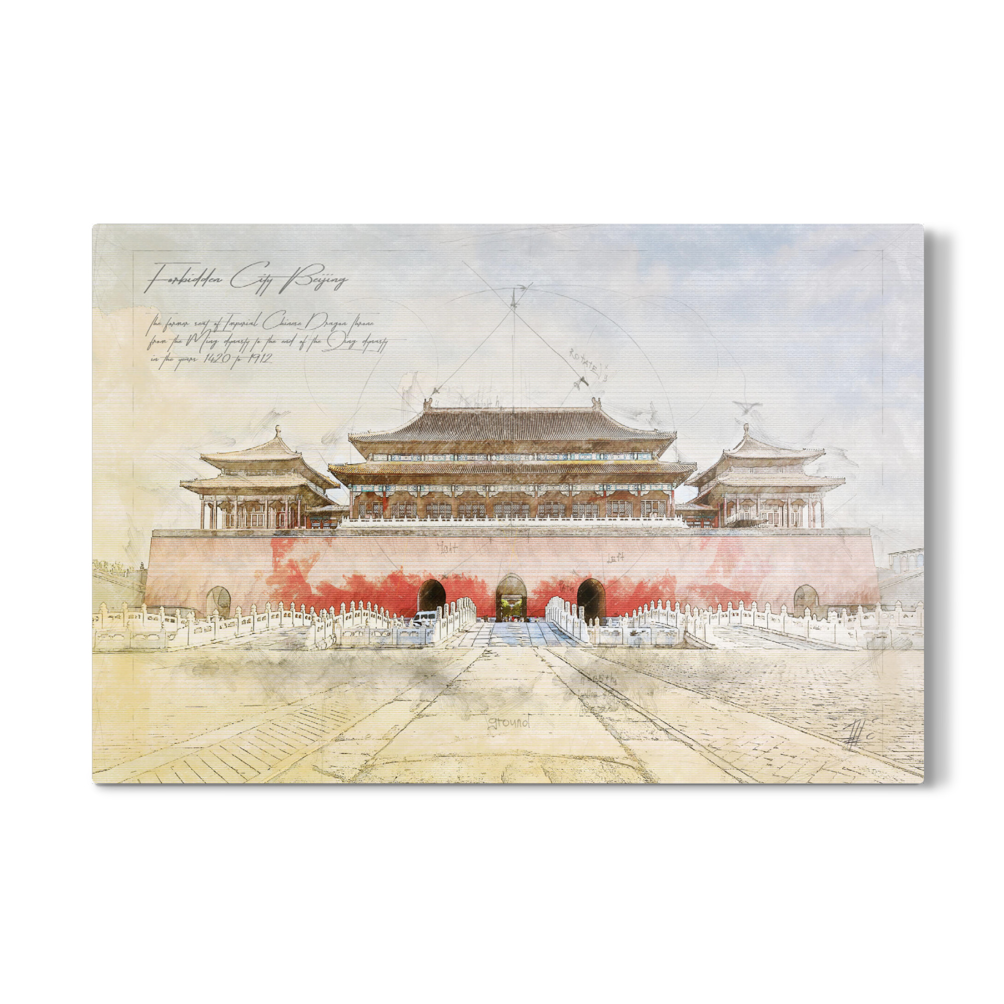 Galerie-Print "Forbidden City, Beijing" 30x20 cm artboxONE
