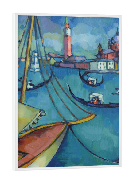 Poster mit weißem Rahmen "Venedig von Konrad Vilhelm Mägi" artboxONE - Natur,Reise,Reise / Strand und Meer